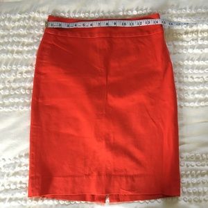 Banana Republic orange pencil skirt